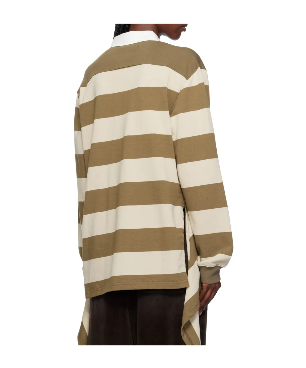 Striped Rugby Polo Shirt