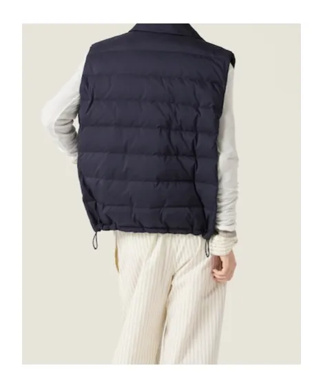Technical Pongé Down Vest