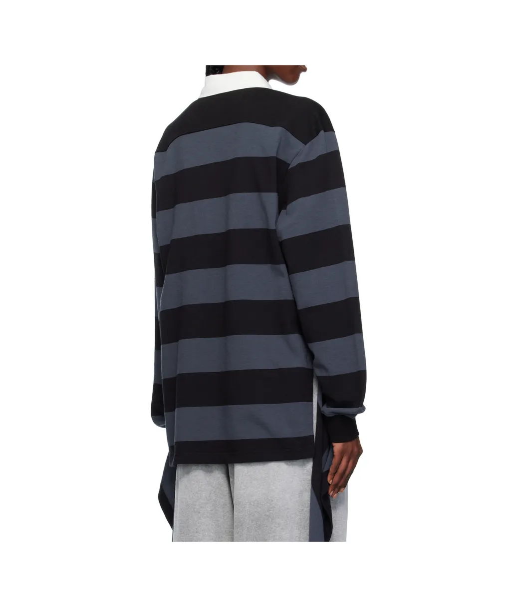 Striped Rugby Polo Shirt
