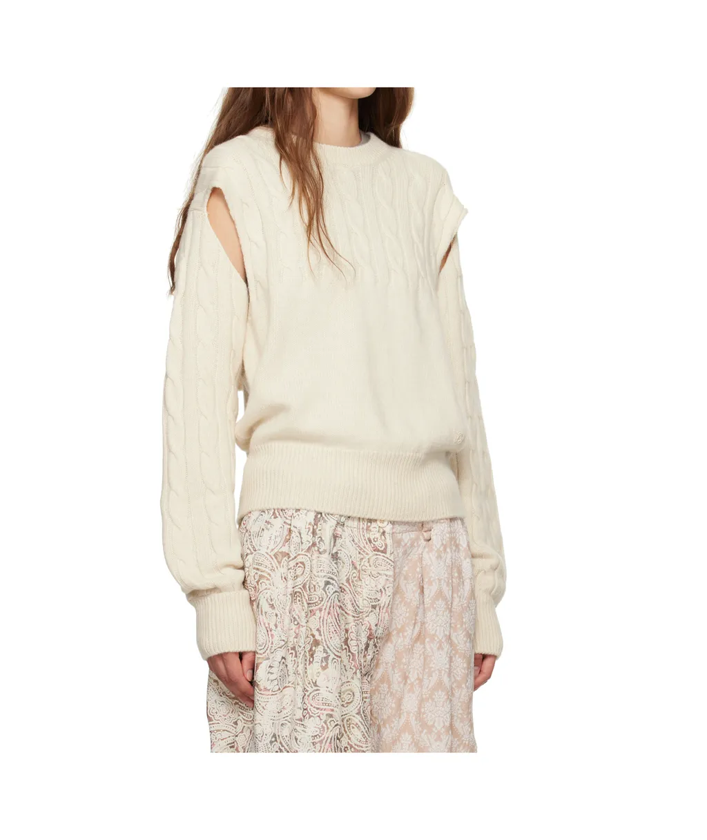 Convertible Cable Knit Sweater