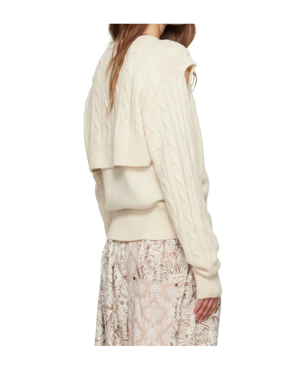 Convertible Cable Knit Sweater