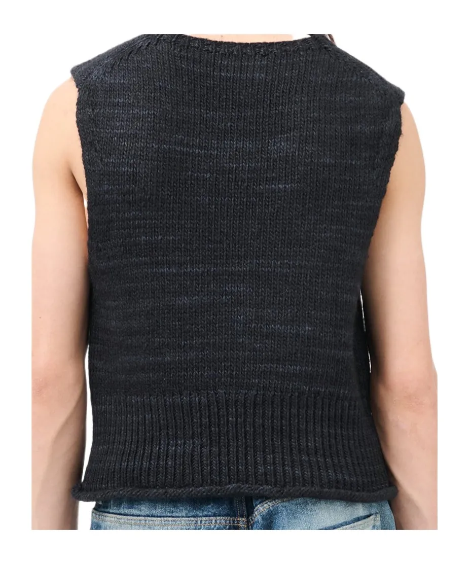 Ribbed Knitted Tank Top