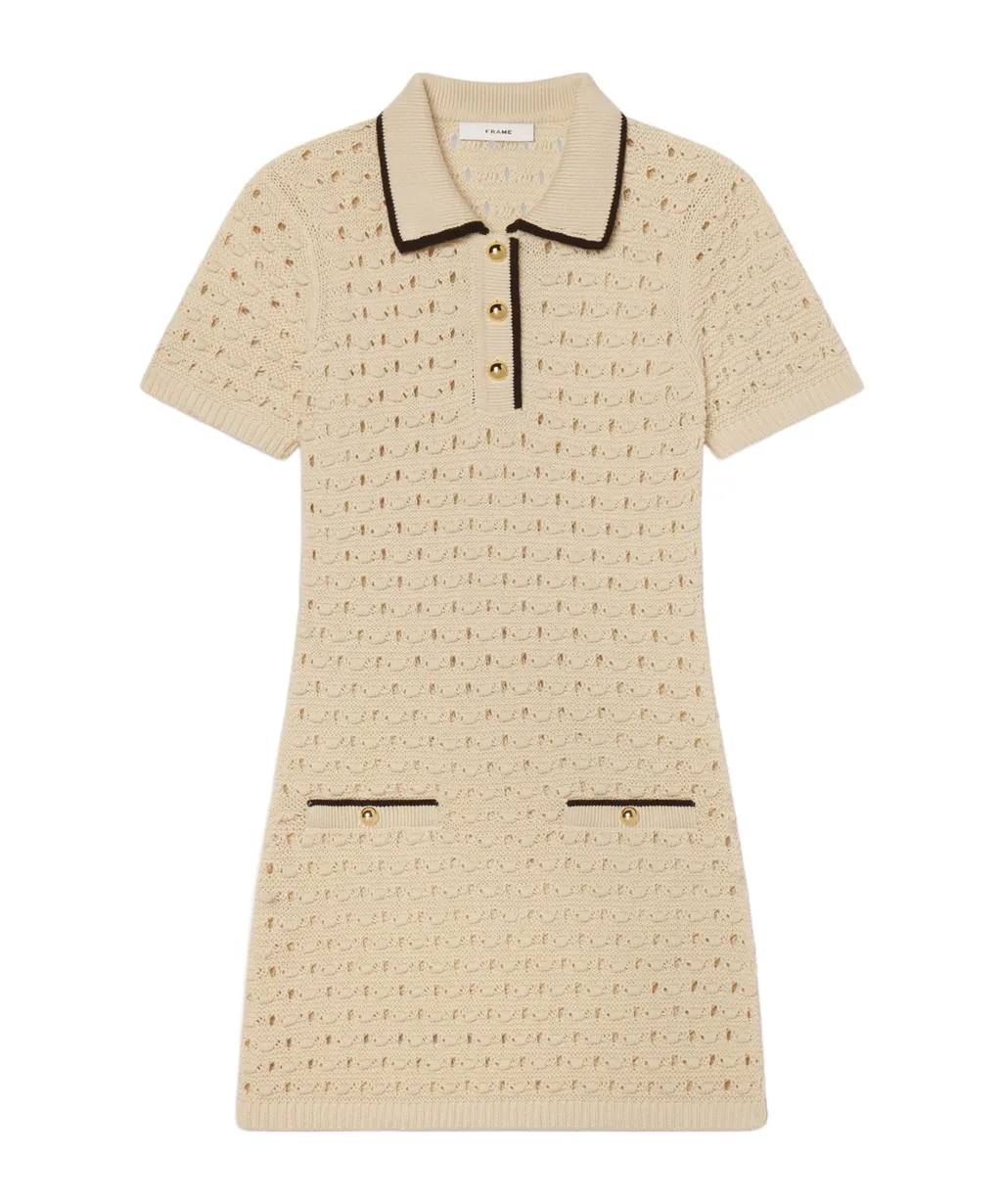 The Bauble Open-Knit Mini Dress