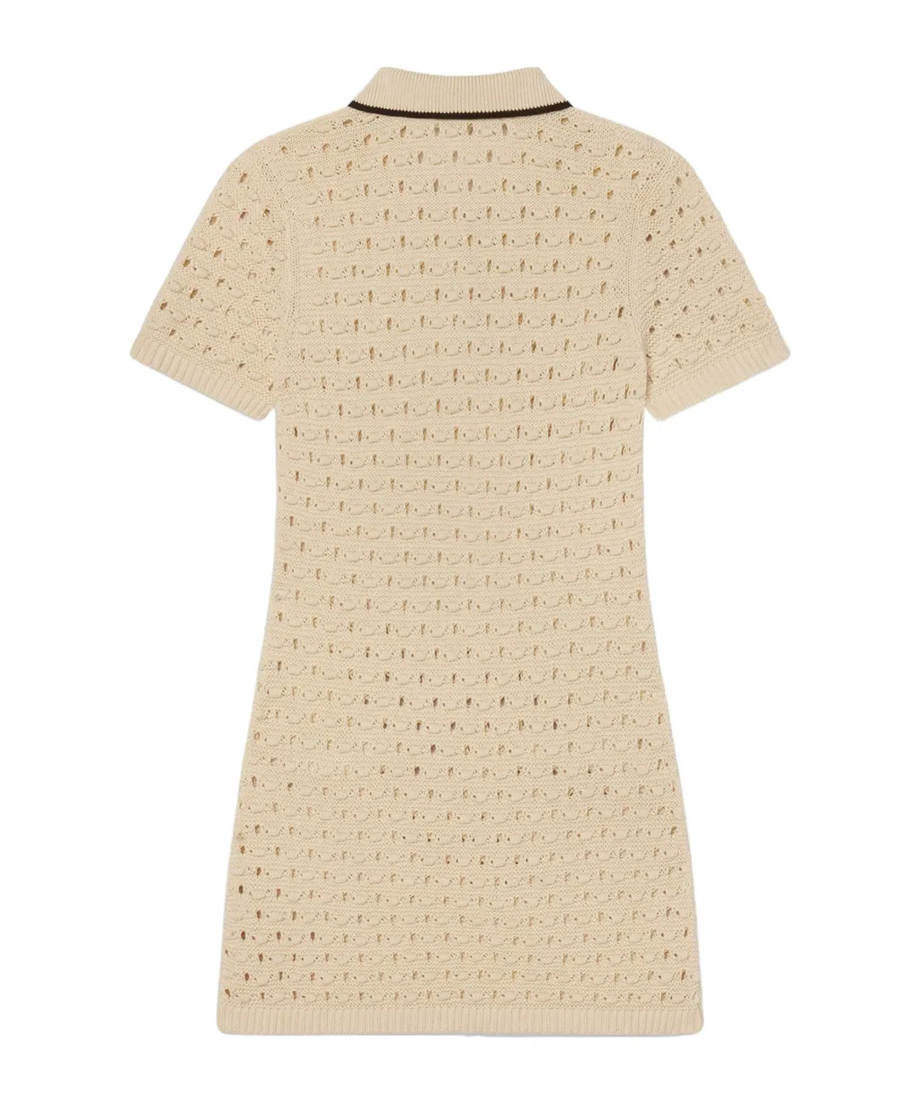 The Bauble Open-Knit Mini Dress