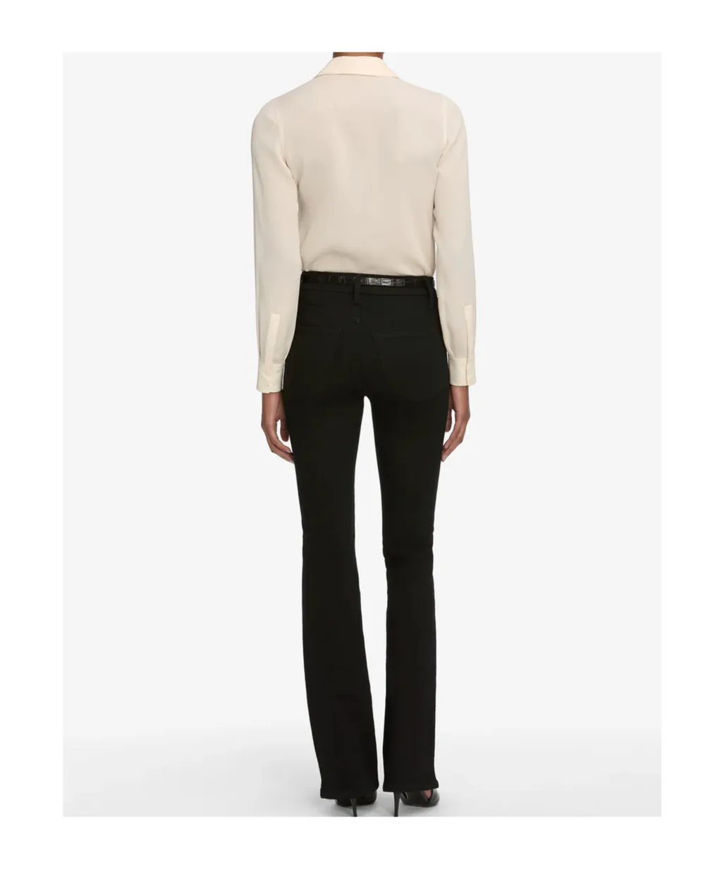 High-Waisted Flared Jeans