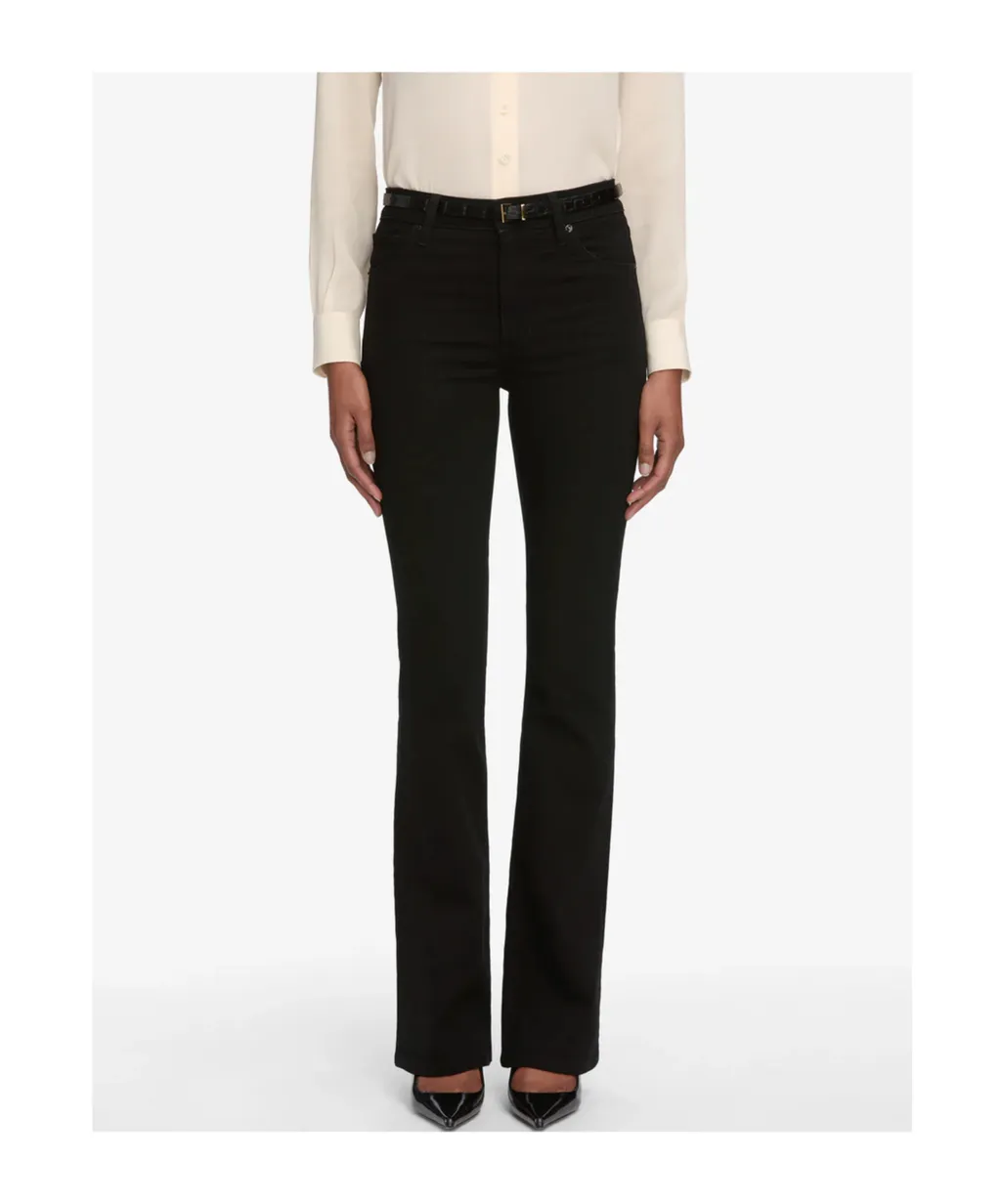 High-Waisted Flared Jeans