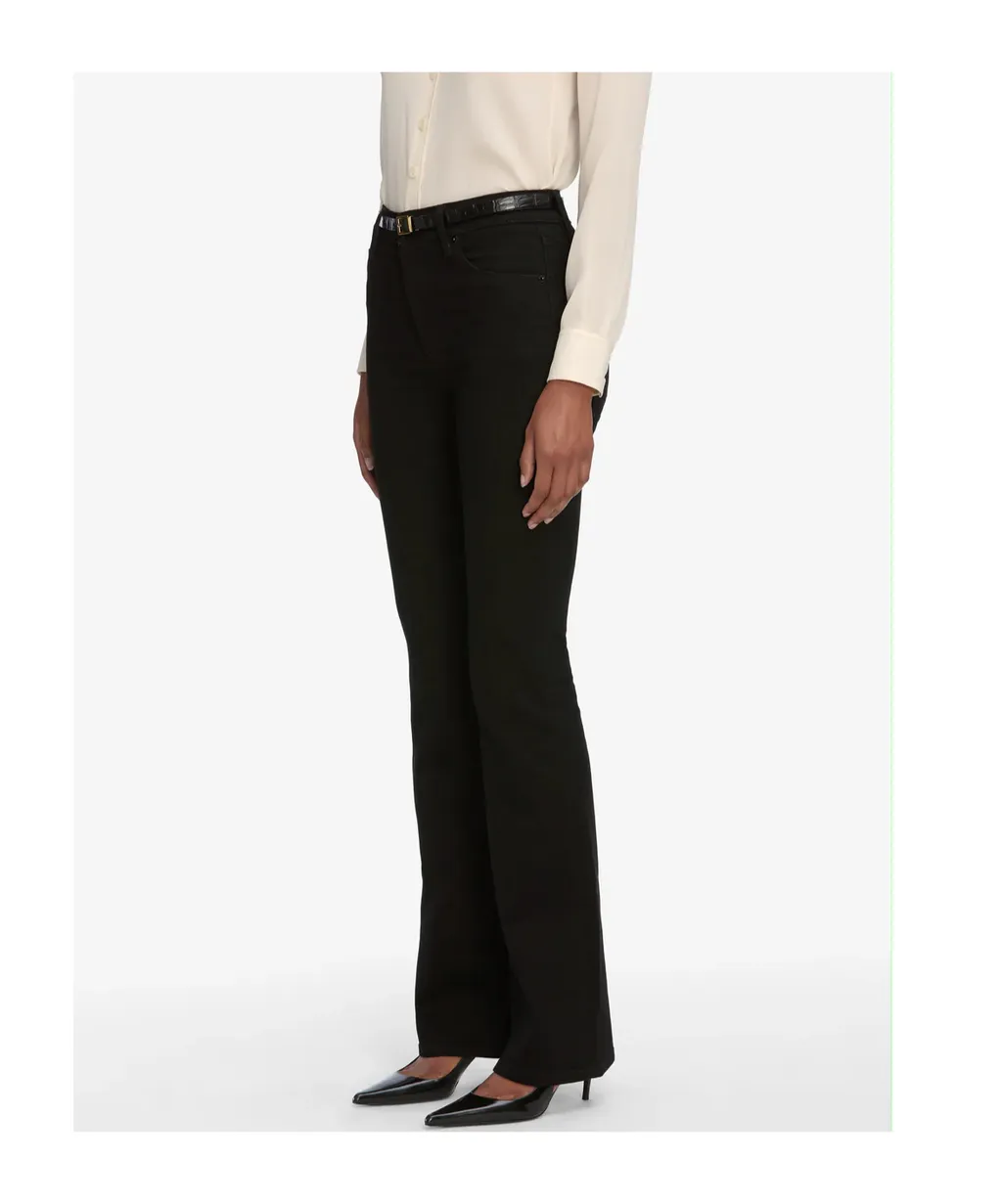 High-Waisted Flared Jeans