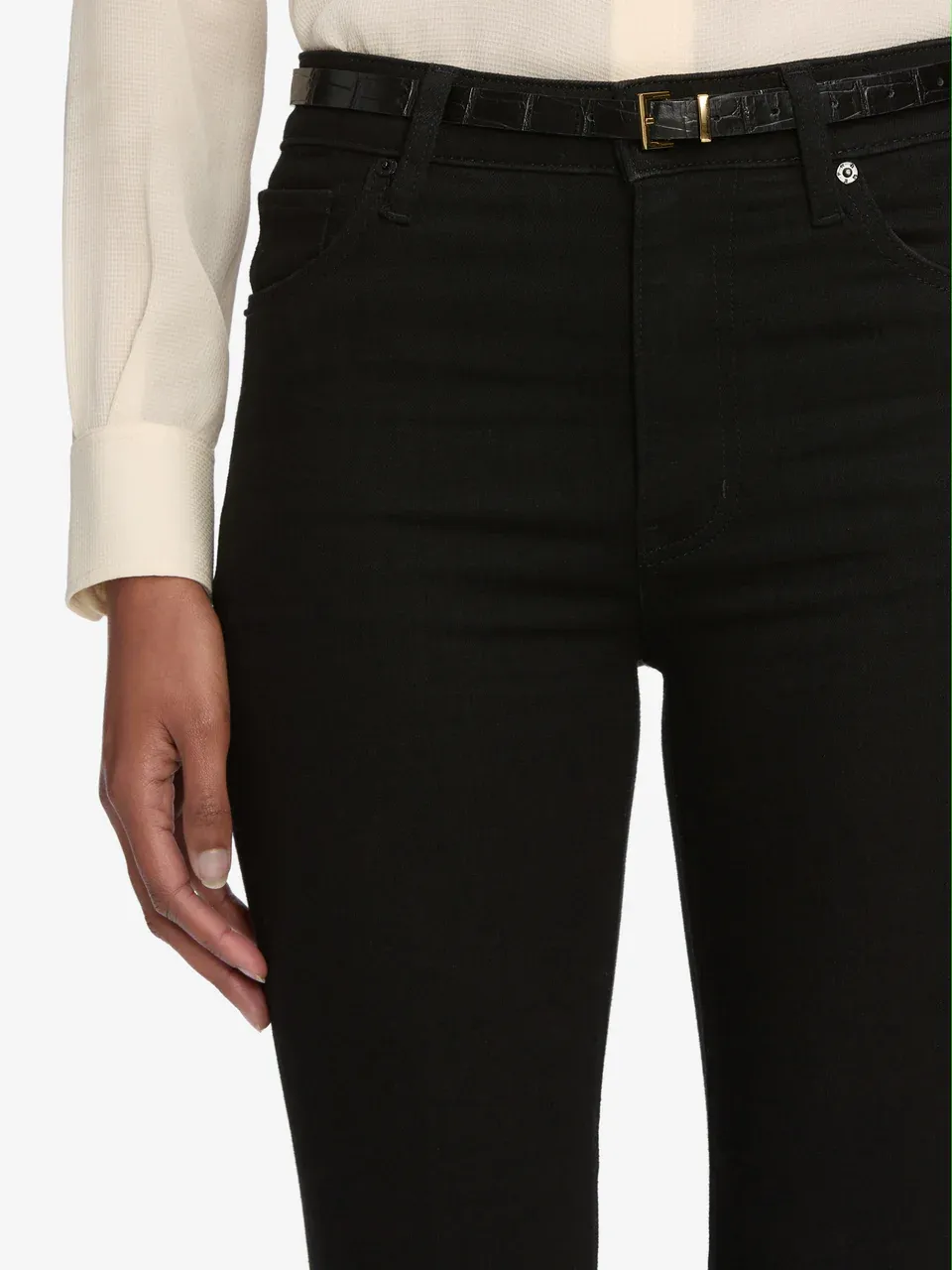 High-Waisted Flared Jeans