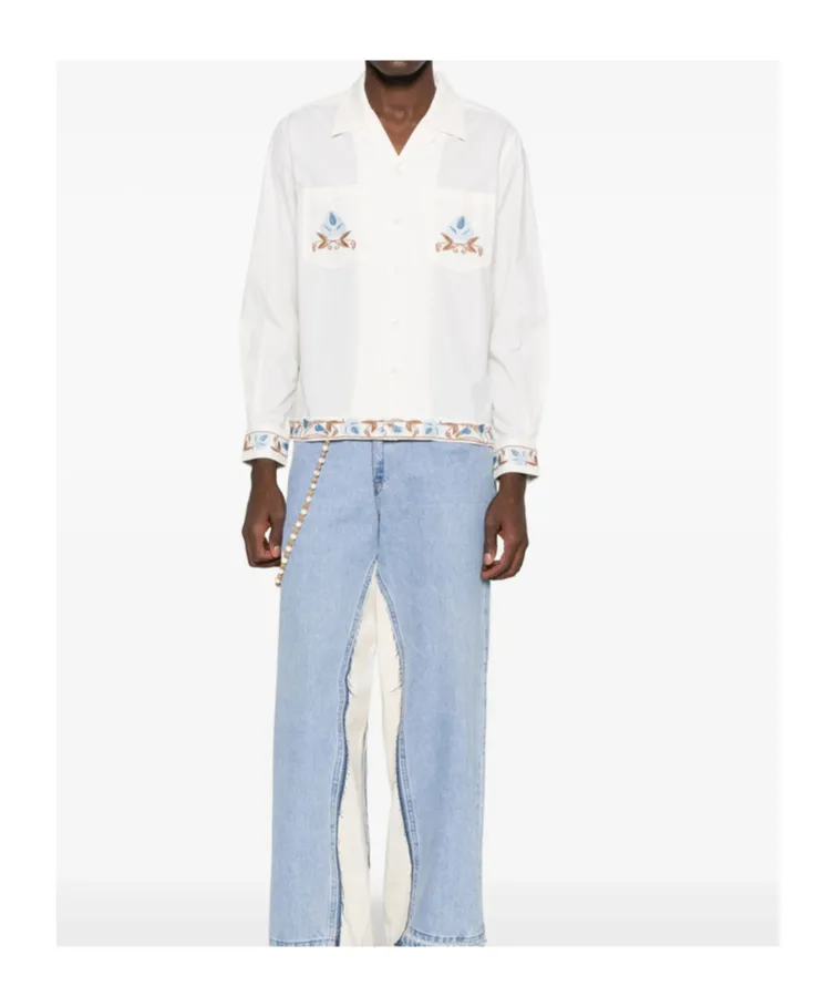 Noveau Vine Embroidered Shirt