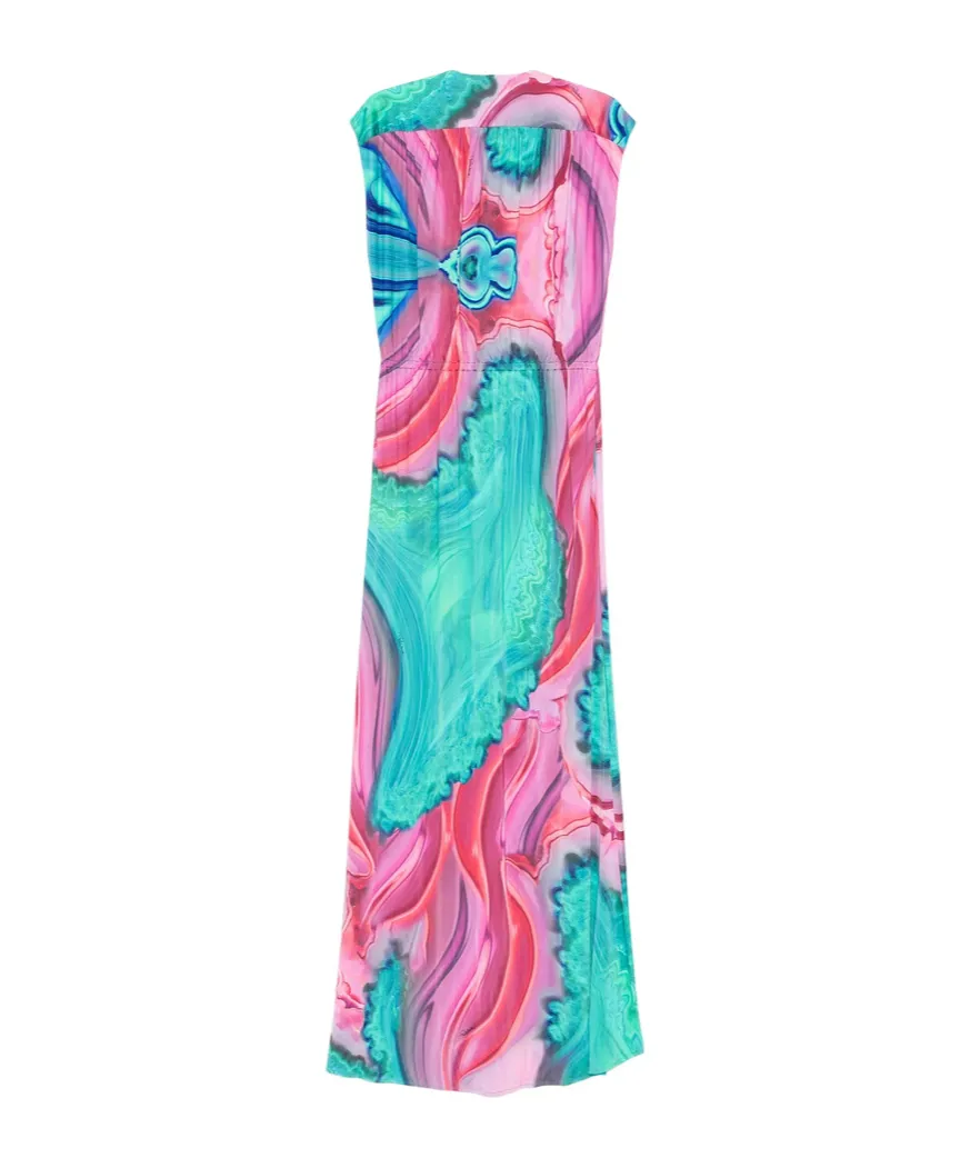 Tassel-Detail Buttoned Dress