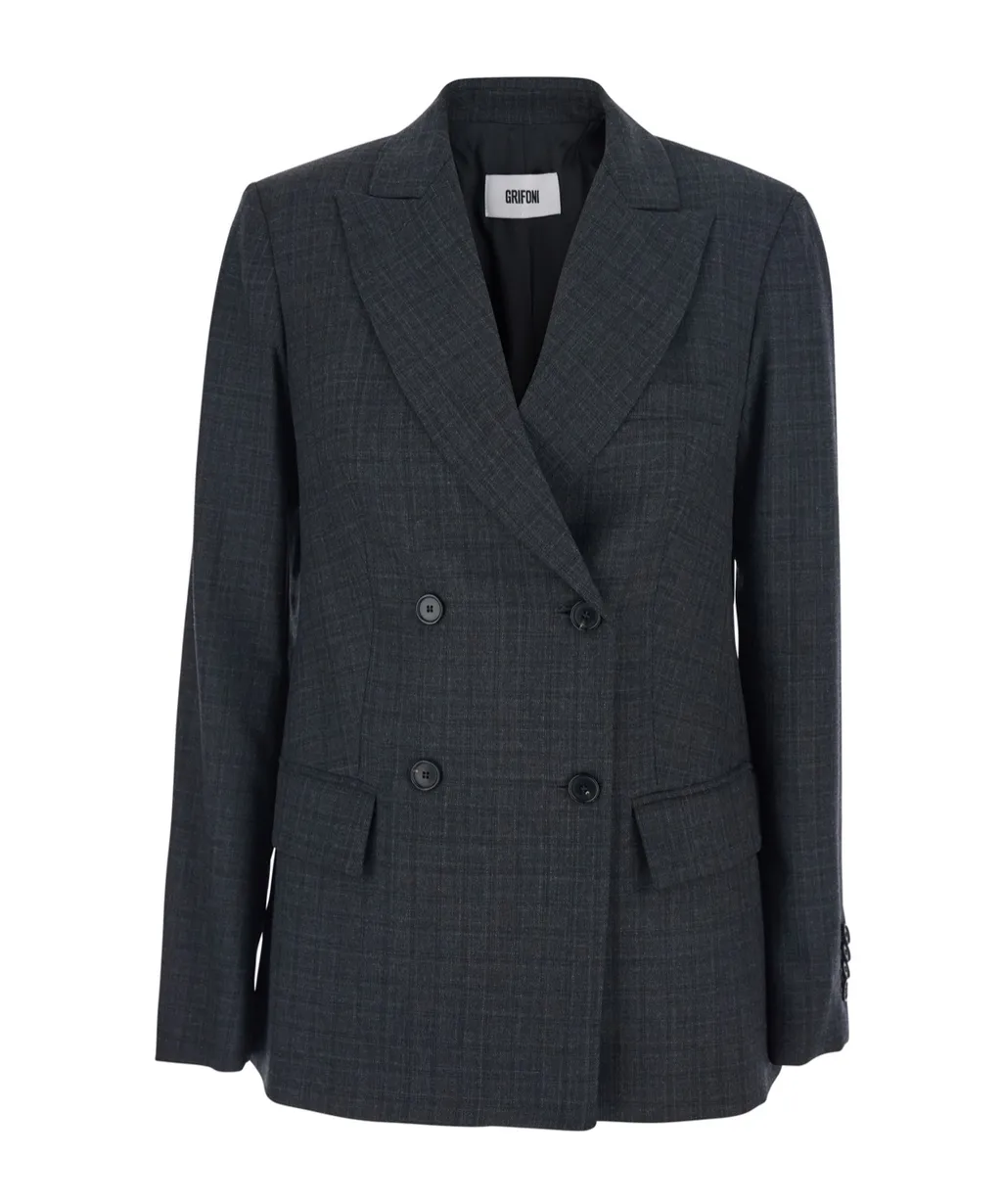Long-Sleeved Suit Jacket
