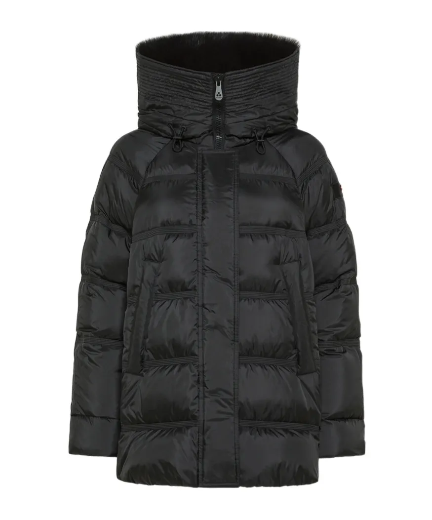 Puffer Jacket With Fur Trim