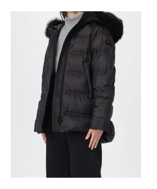 Puffer Jacket With Fur Trim