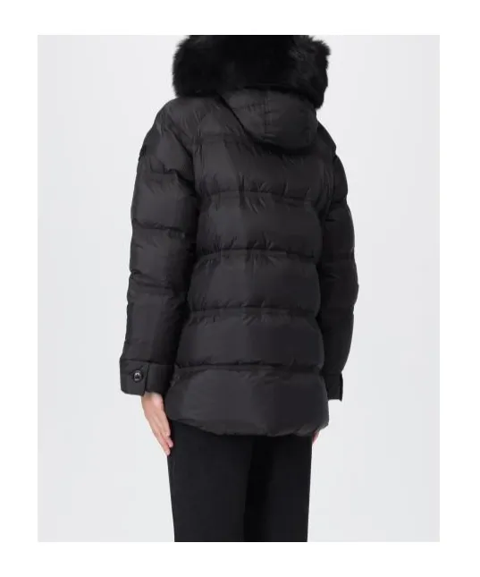 Puffer Jacket With Fur Trim