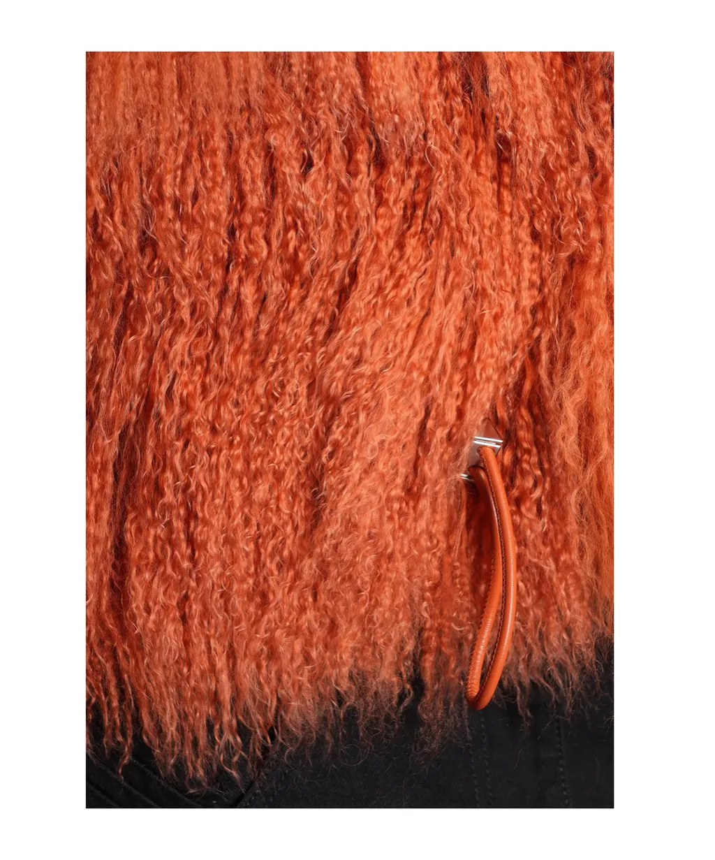 Long-Sleeved Fur Jacket
