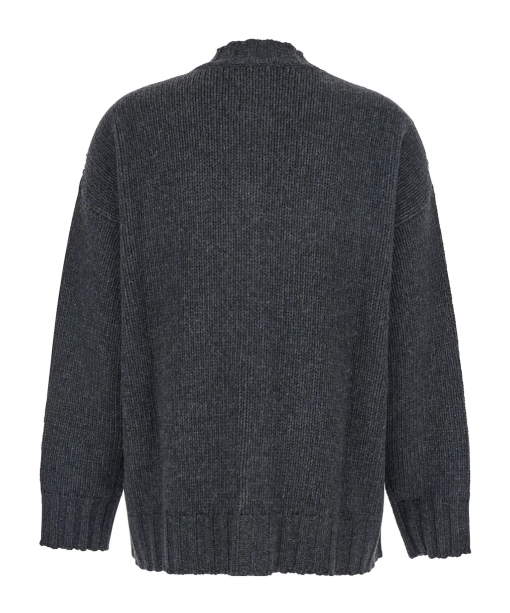 Long-Sleeved Cardigan Sweater