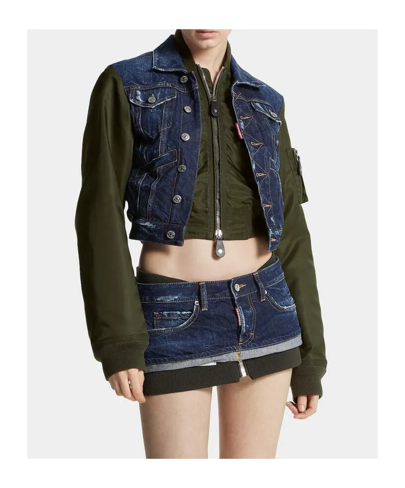 Dark Aviator Hybrid Jean Jacket