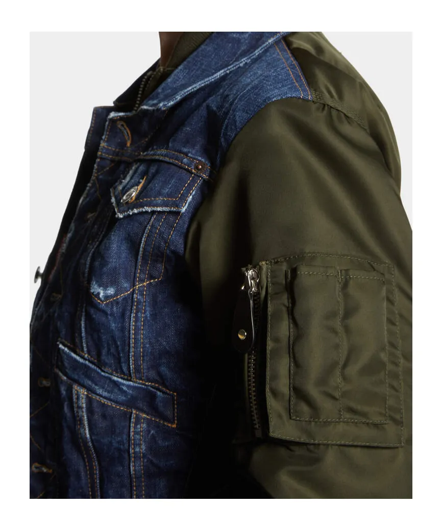Dark Aviator Hybrid Jean Jacket
