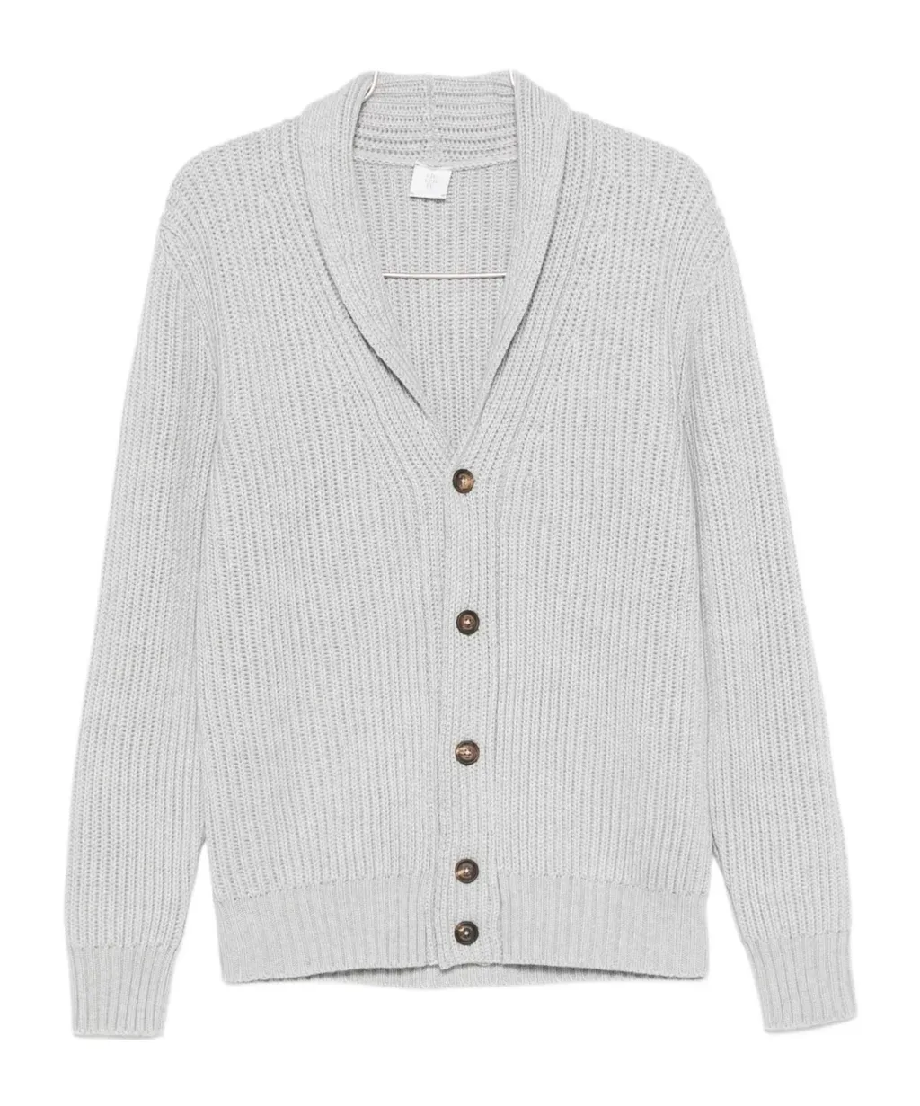Long-Sleeved V-Neck Cardigan