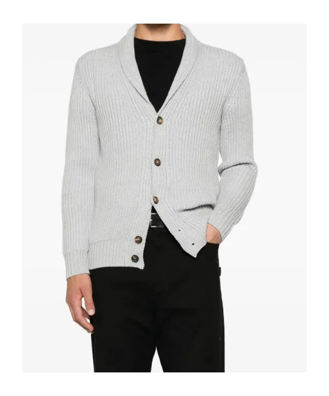 Long-Sleeved V-Neck Cardigan