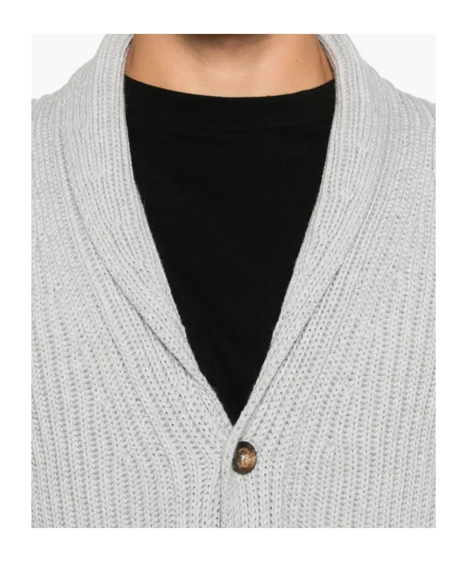 Long-Sleeved V-Neck Cardigan