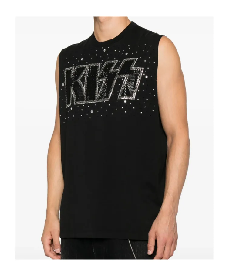 X Kiss Crystal-Embellished Tank Top
