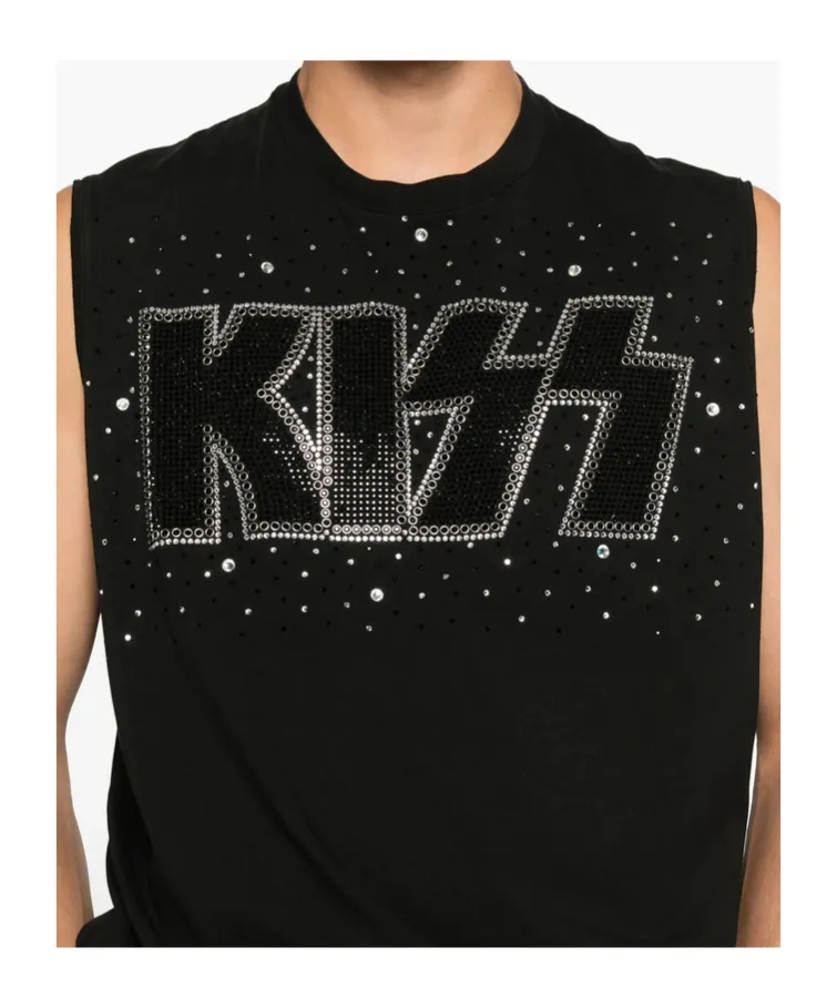 X Kiss Crystal-Embellished Tank Top