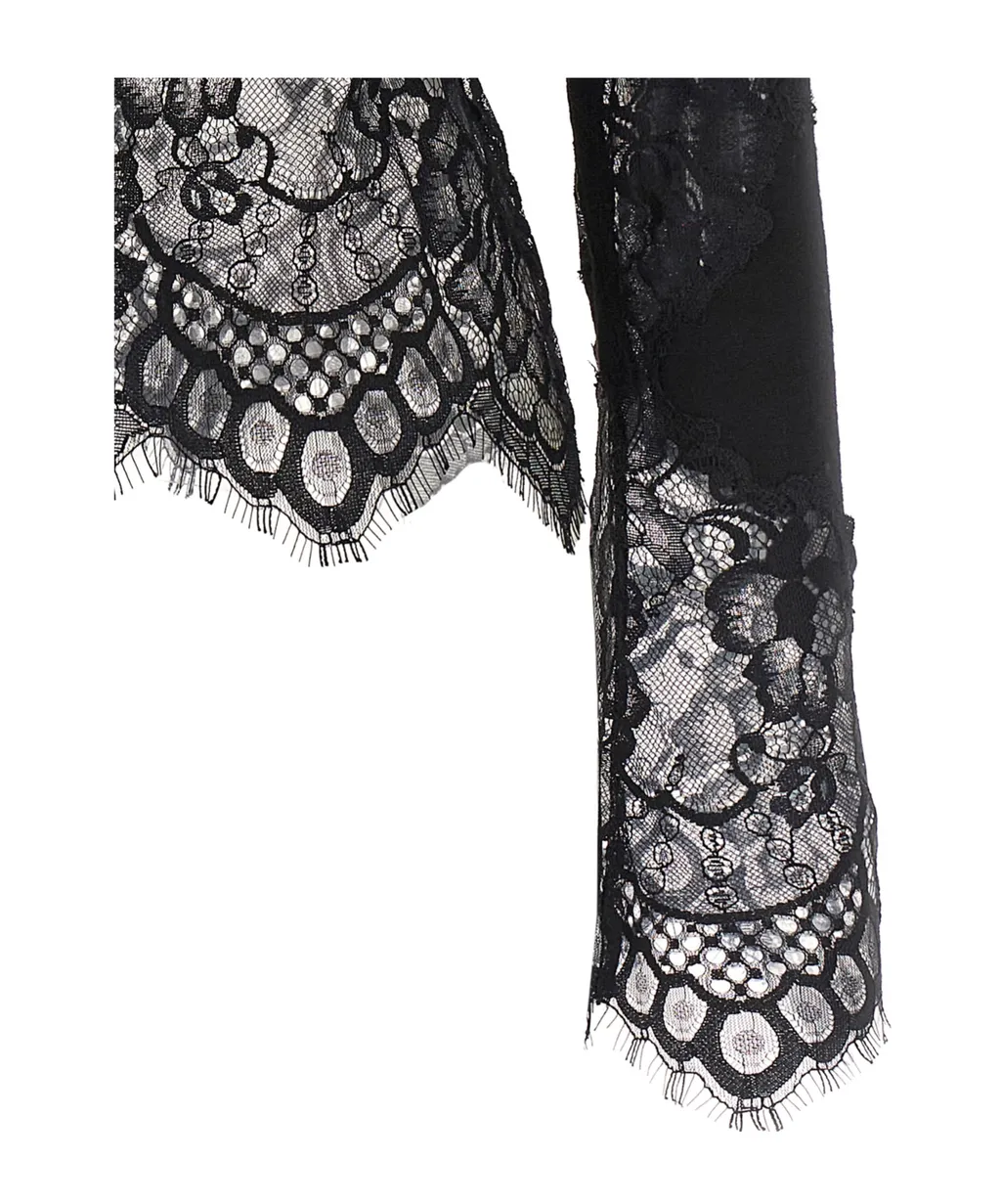 Lace Insert Knitwear