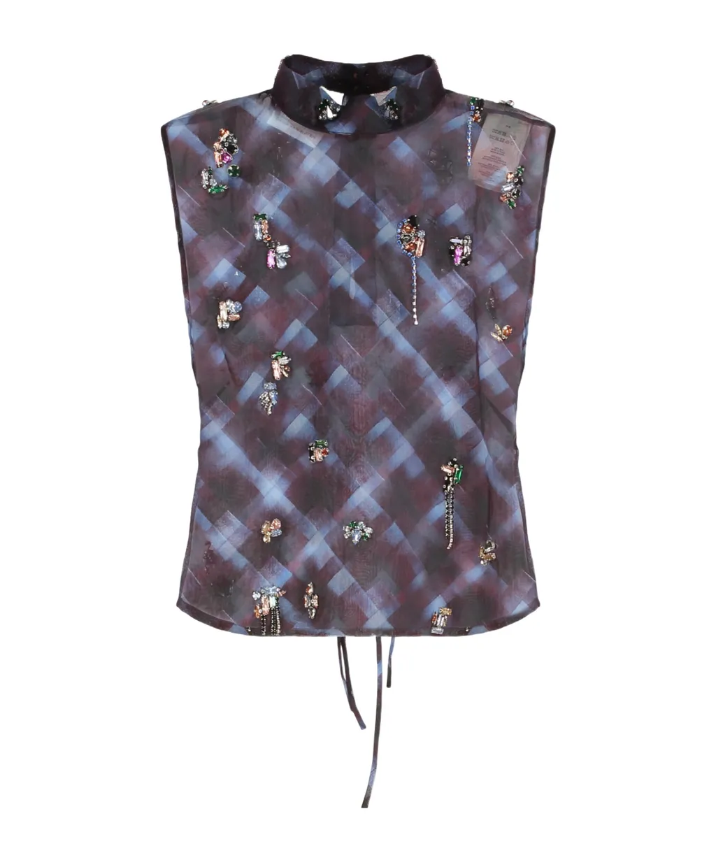 Embellished Sleeveless Top