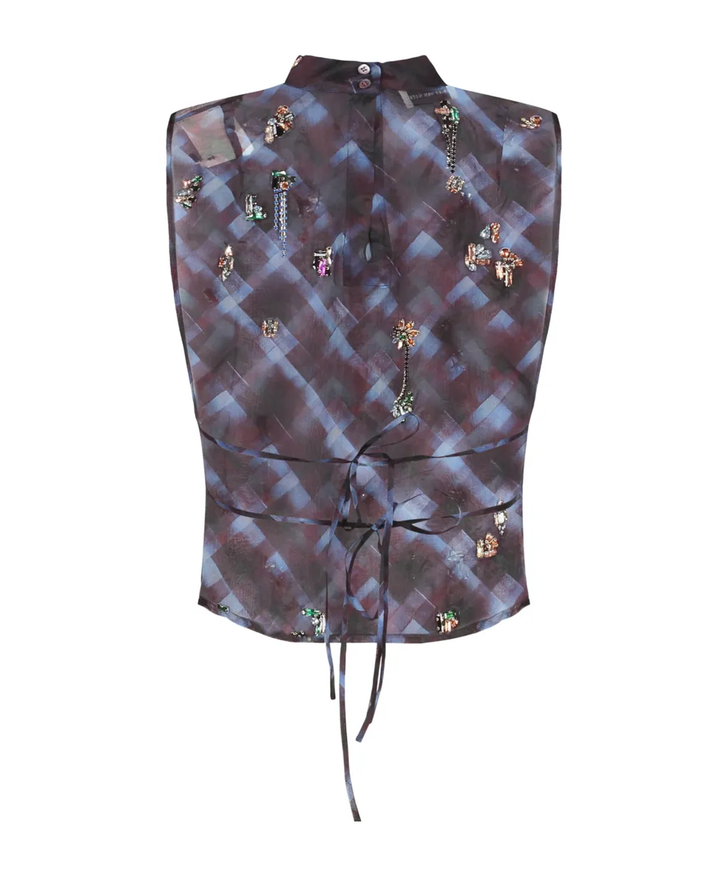 Embellished Sleeveless Top