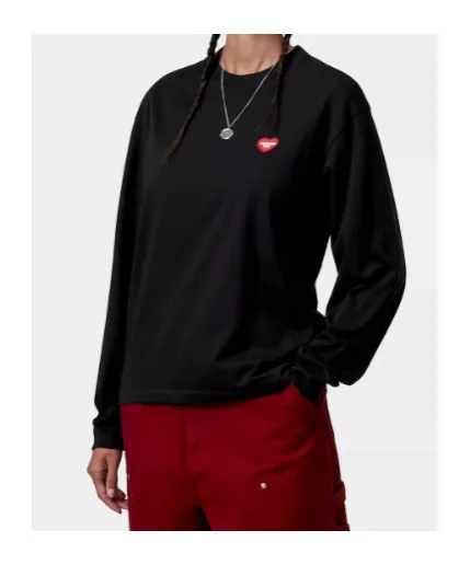 W' L/S Heart Patch T-Shirt
