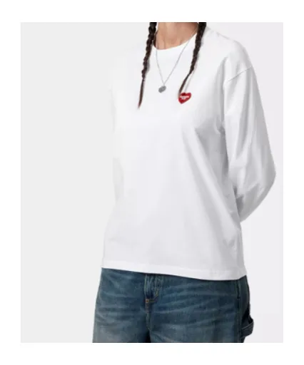 W' L/S Heart Patch T-Shirt