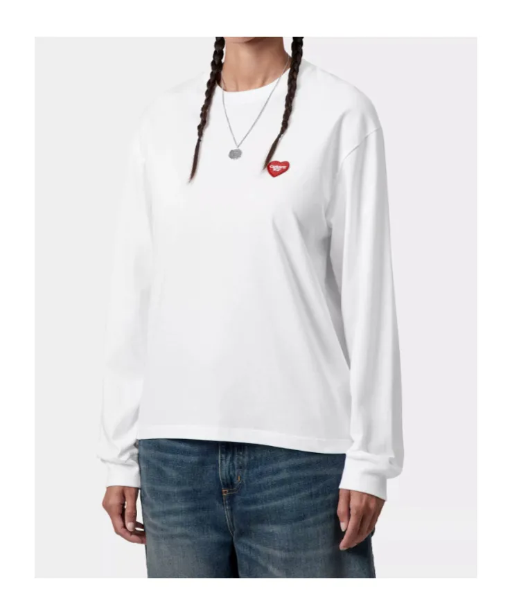 W' L/S Heart Patch T-Shirt