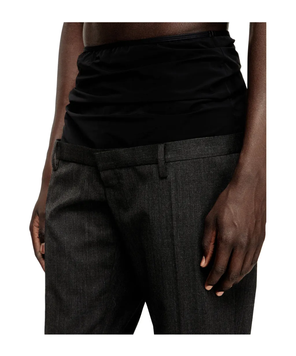 High-Waisted Casual Pants