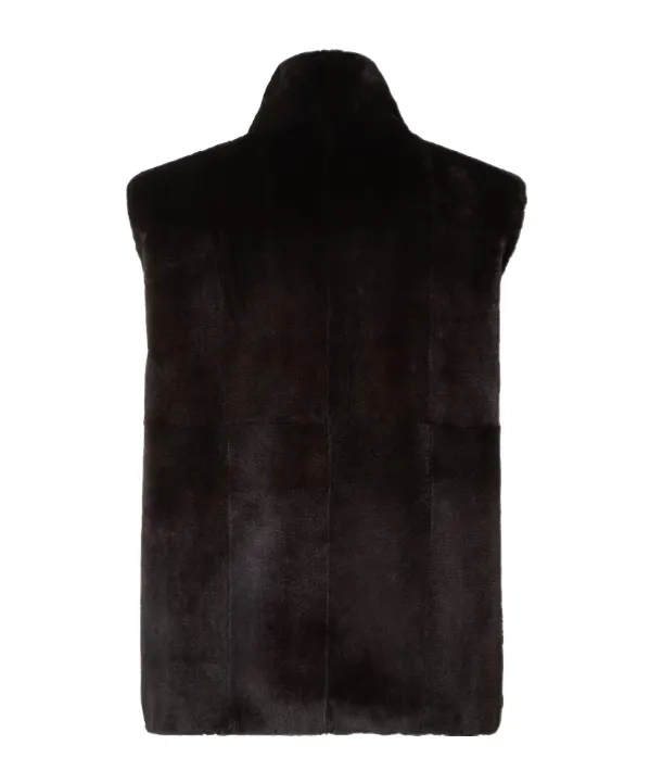 Black Mink Gilet