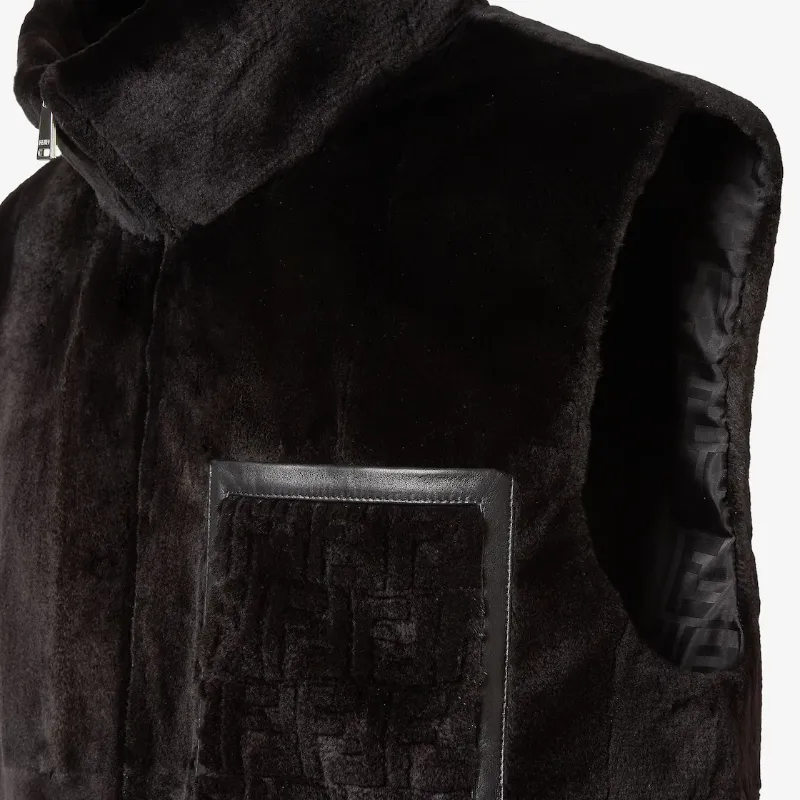 Black Mink Gilet