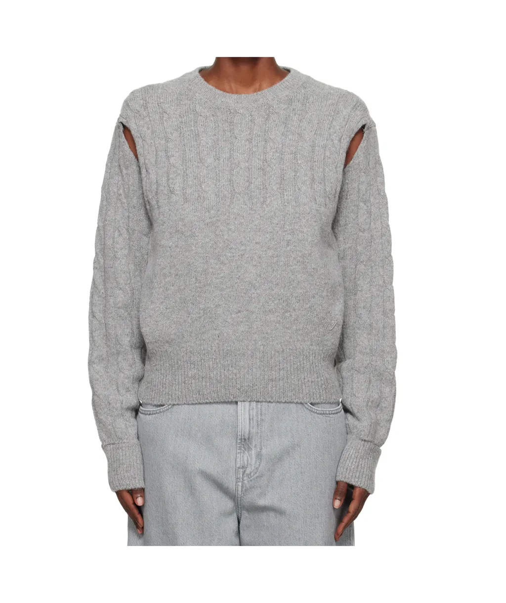 Convertible Cable Knit Sweater