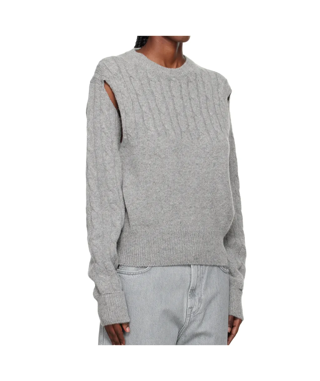Convertible Cable Knit Sweater