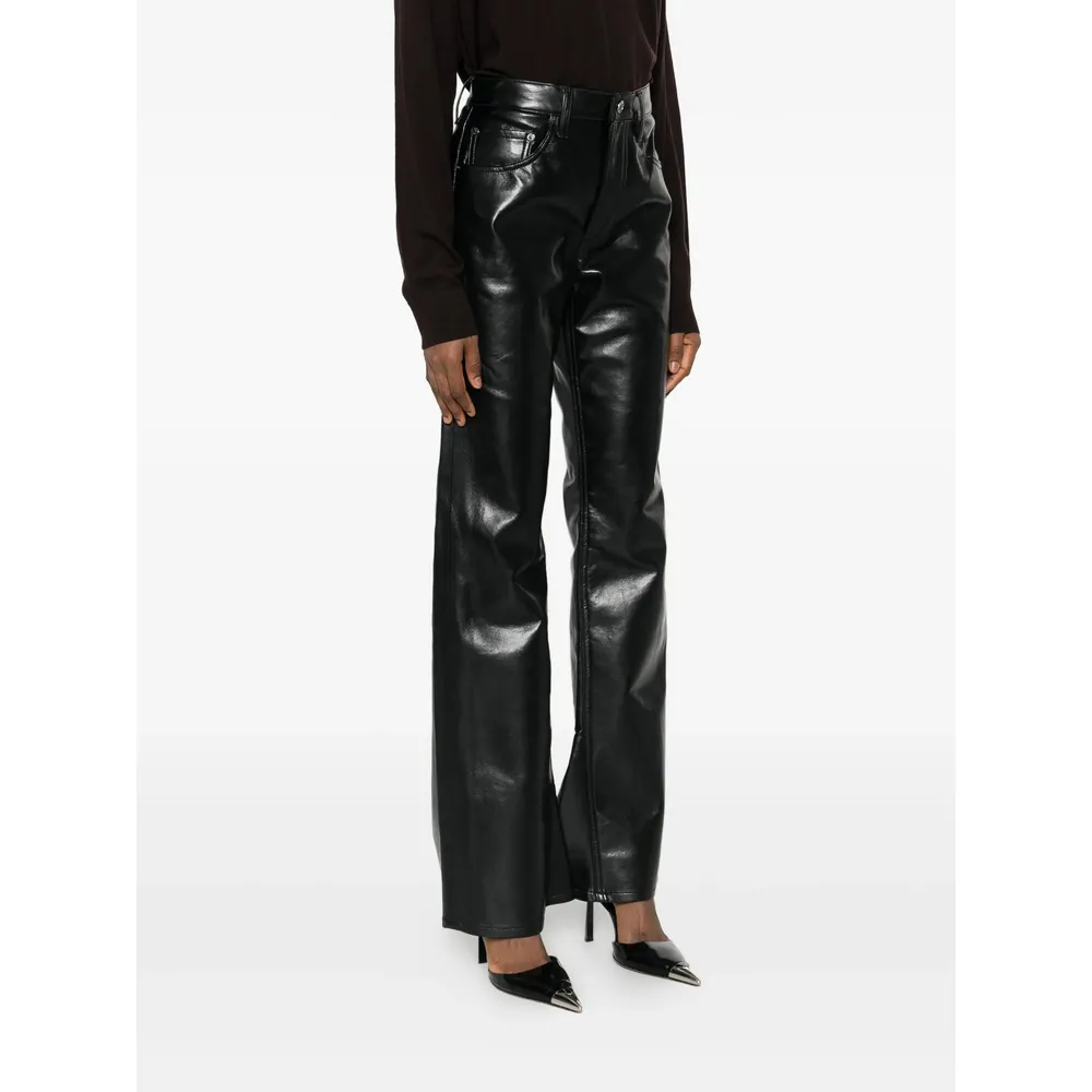 Coated Flared Jeans
