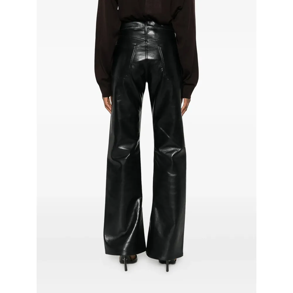 Coated Flared Jeans