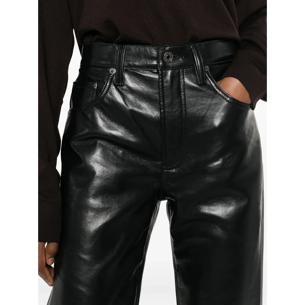 Coated Flared Jeans