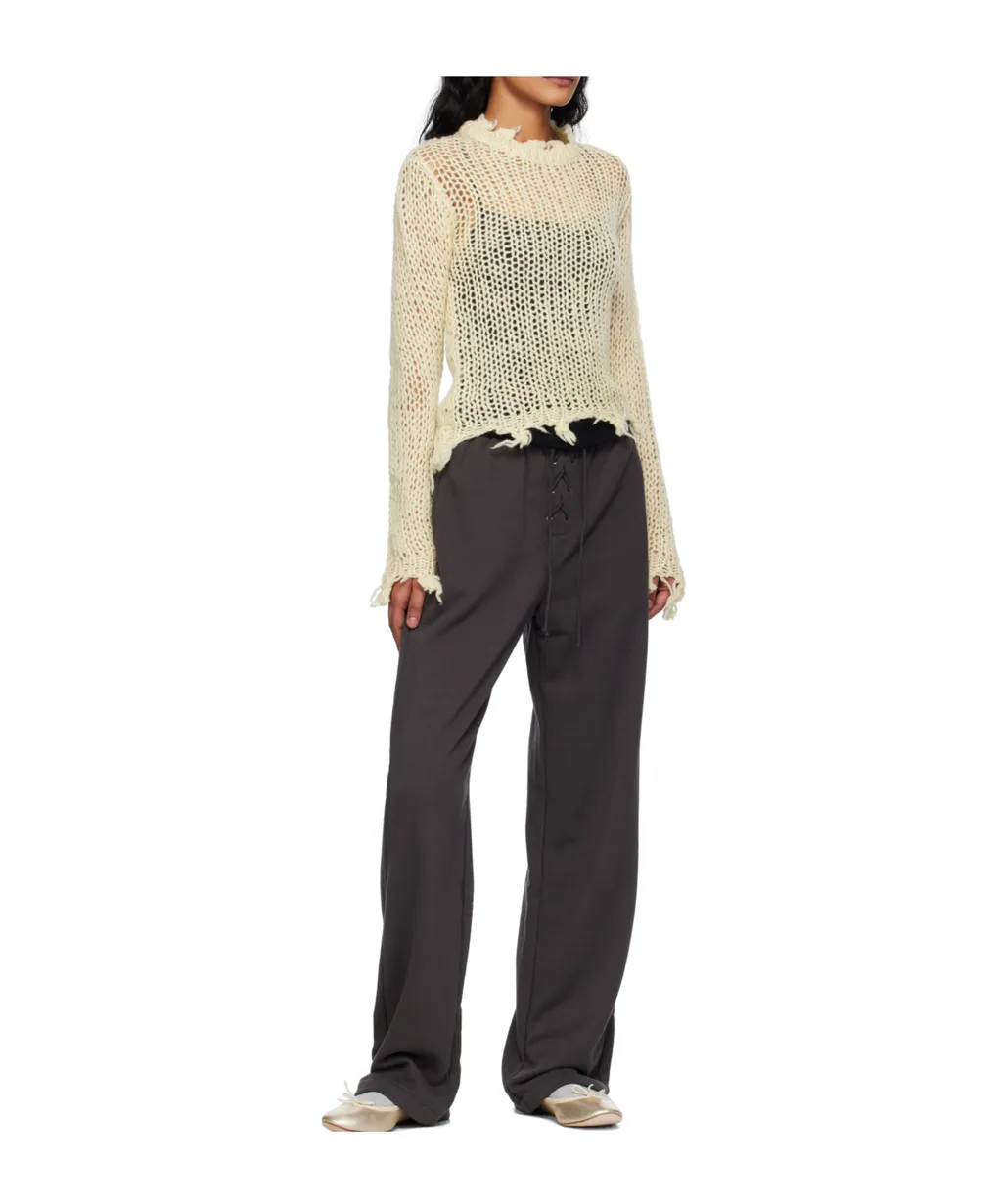 Lace-Up Drawstring Track Pants