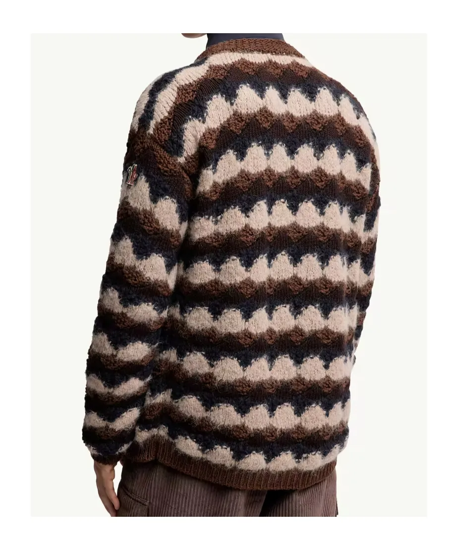 Geometric Jacquard Crewneck Jumper