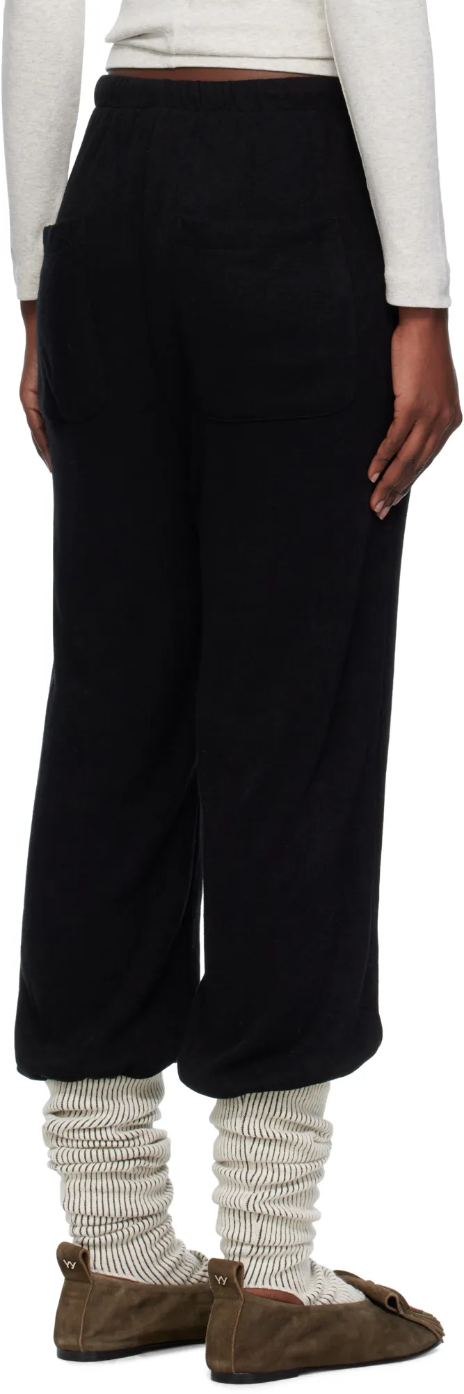 Layered Knee-High Socks Lounge Pants