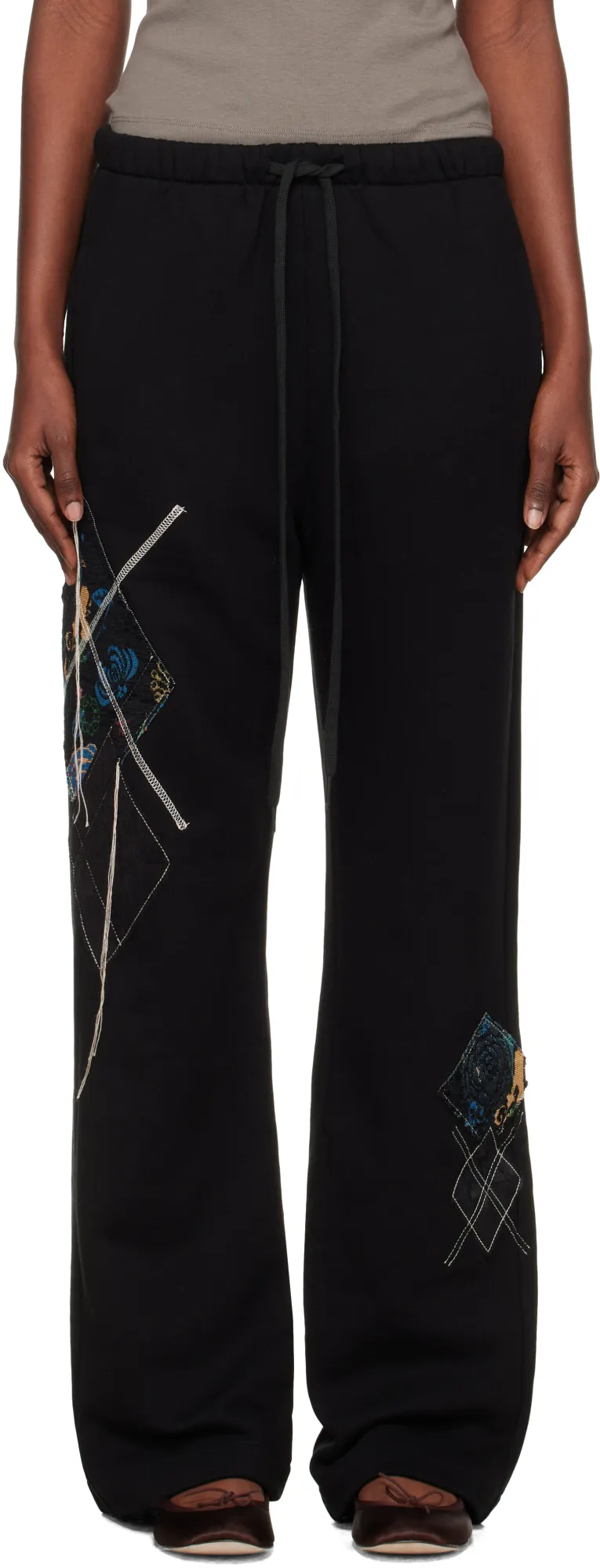 Argyle Patched Trousers