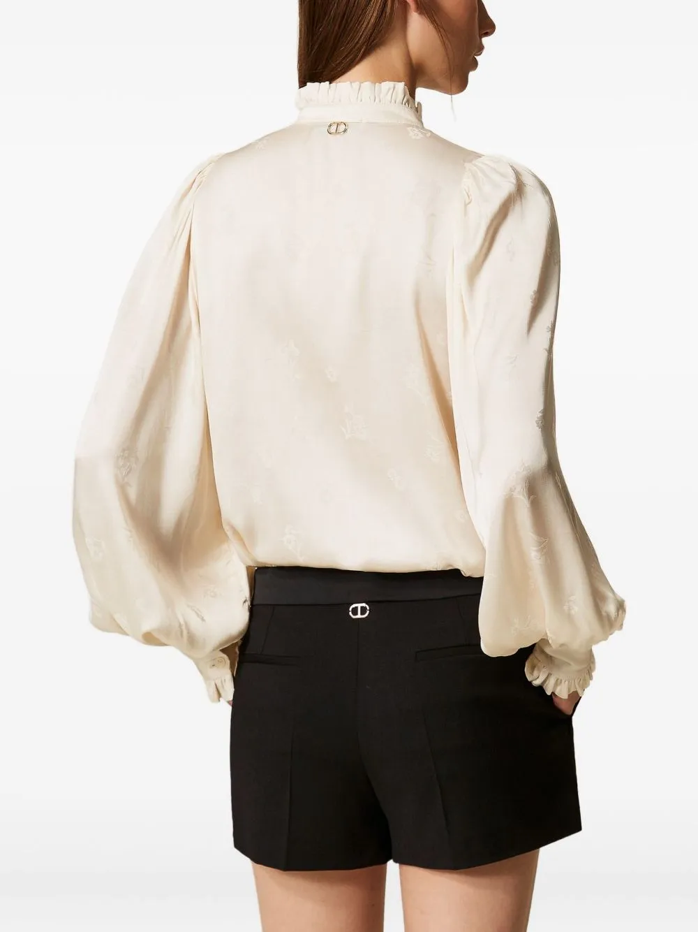 Satin-Detail Shorts