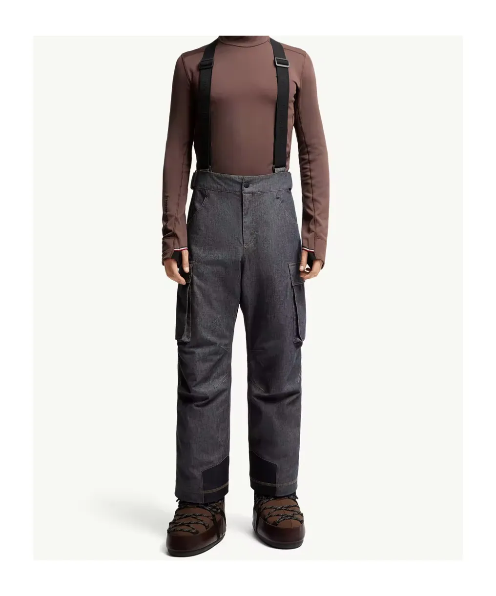 Padded Denim Ski Pants