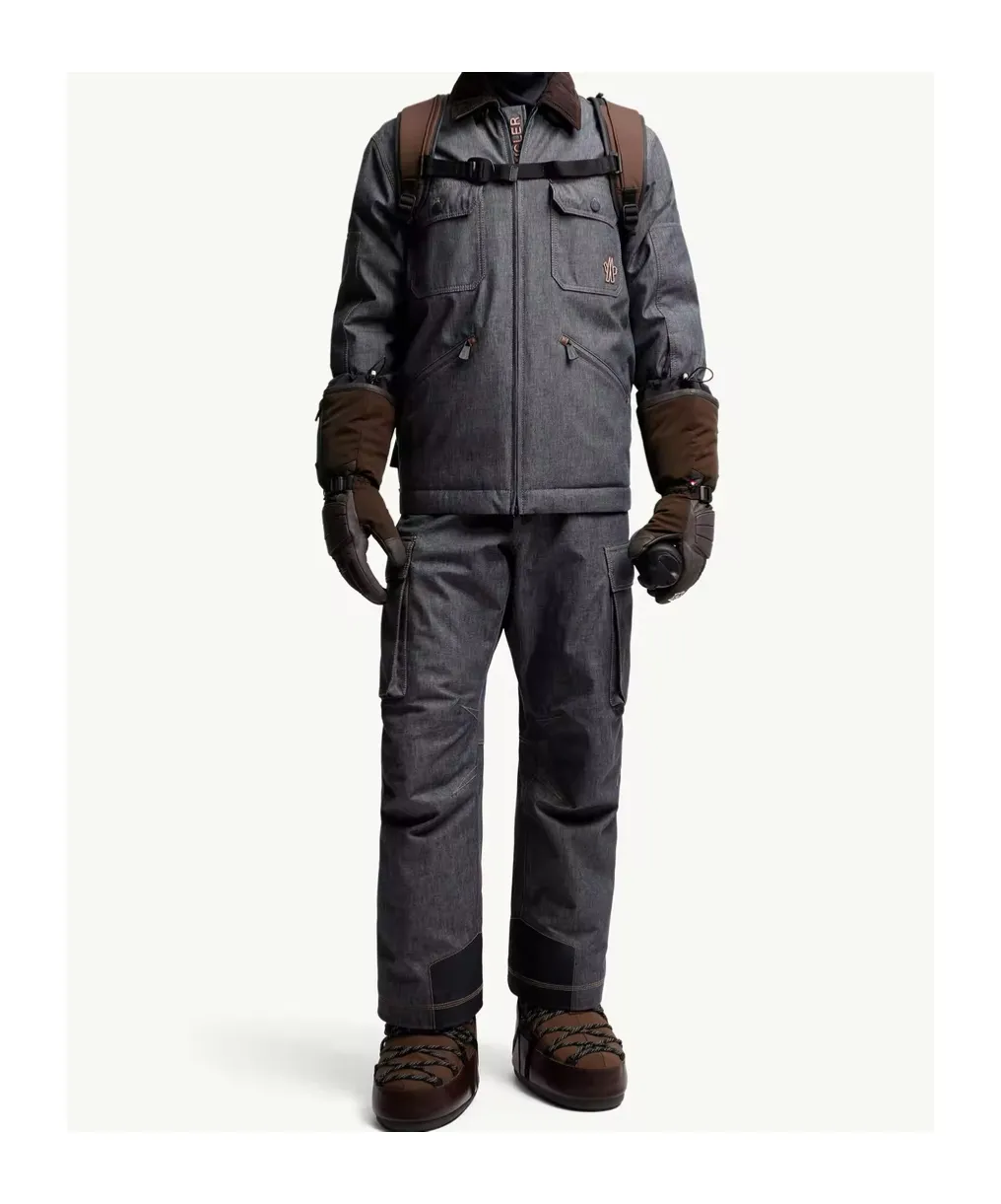 Padded Denim Ski Pants