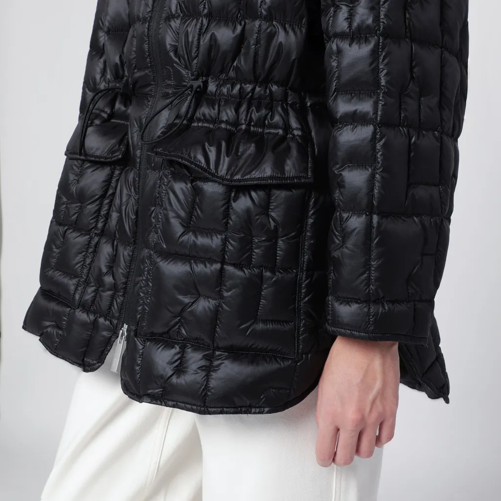 Zippered Quilted Down Jacket