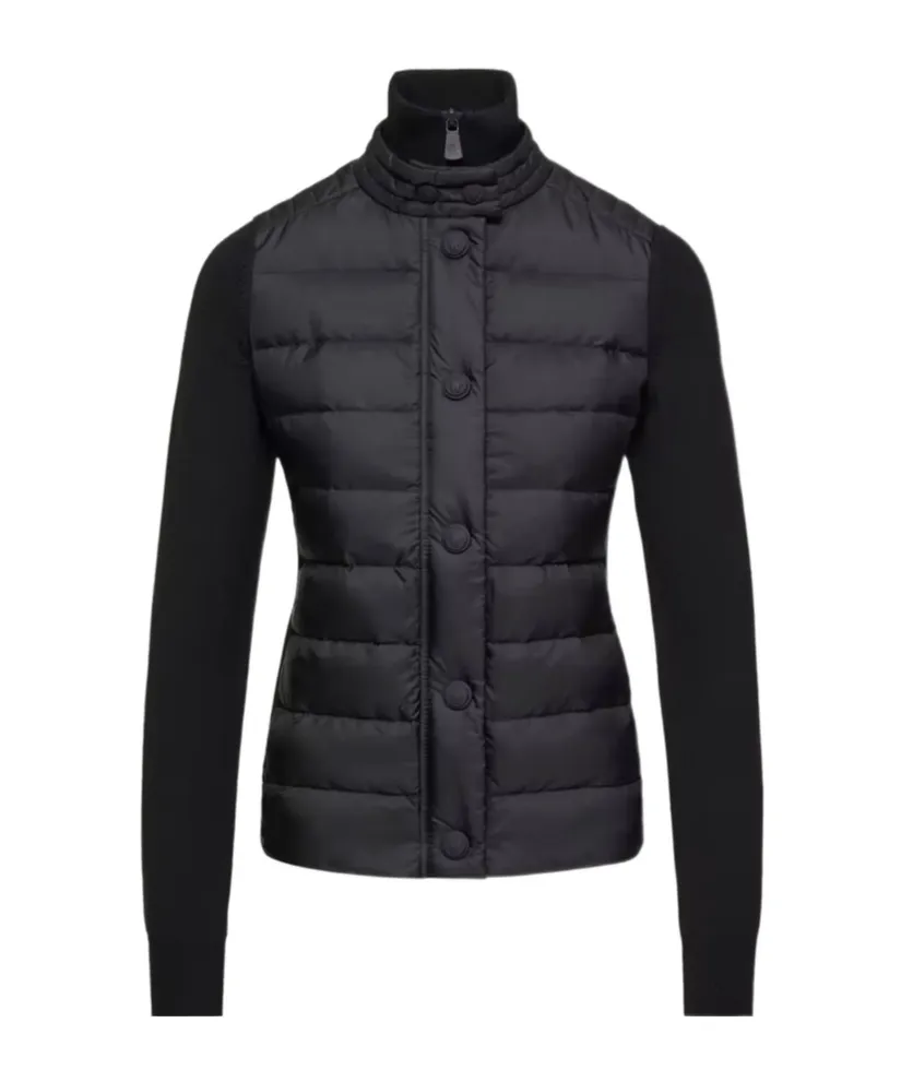 Padded Wool Cardigan
